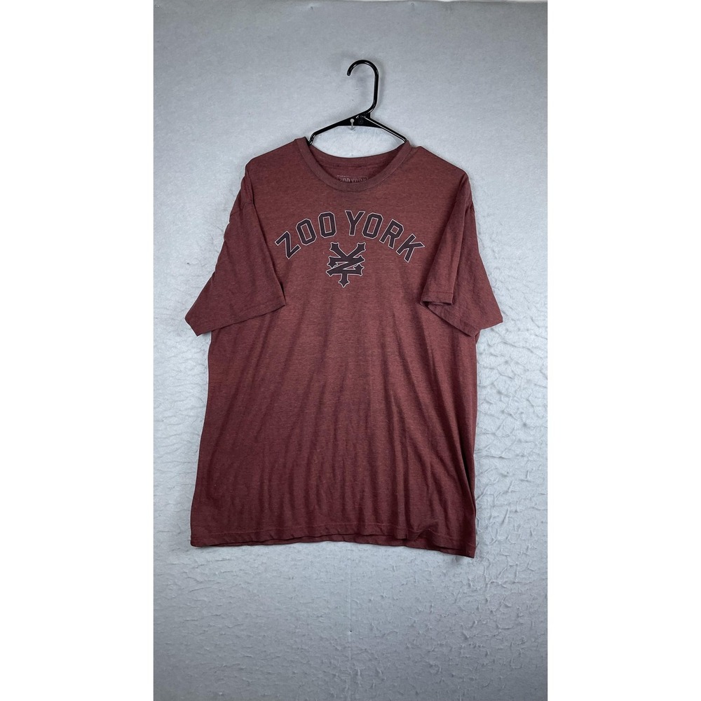 Zoo York Shirt Mens XL Red Logo Graphic Tee T-Shirt Tagless Skate Streetwear